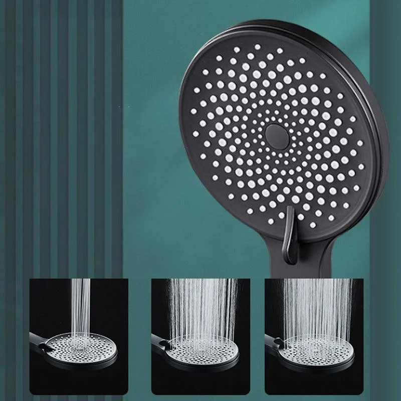 Contemporary Round Shower Head Solid Color Handheld Shower Head for Bathroom -Bathlova