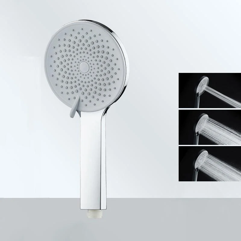 Contemporary Round Shower Head Solid Color Handheld Shower Head for Bathroom -Bathlova