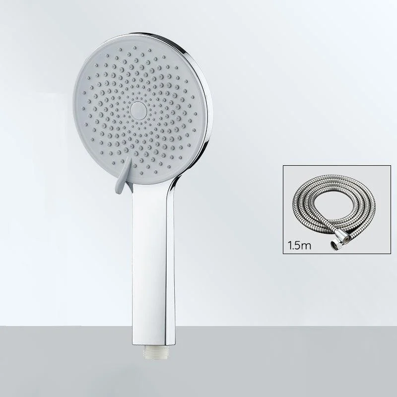 Contemporary Round Shower Head Solid Color Handheld Shower Head for Bathroom -Bathlova