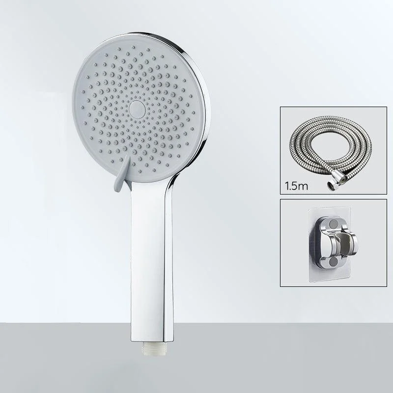 Contemporary Round Shower Head Solid Color Handheld Shower Head for Bathroom -Bathlova