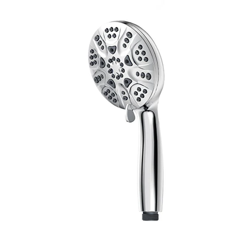 Contemporary Shower Combo Dual Shower Head Chrome Ceiling Mounted Round Shower Head -Bathlova