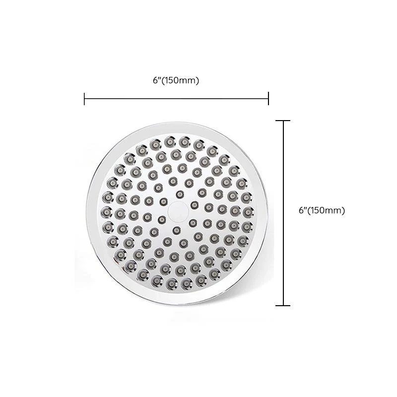 Contemporary Shower Combo Dual Shower Head Chrome Wall-Mount Round Shower Head -Bathlova