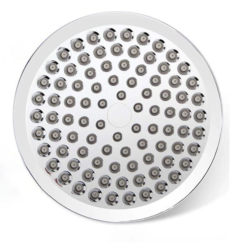 Contemporary Shower Combo Dual Shower Head Chrome Wall-Mount Round Shower Head -Bathlova