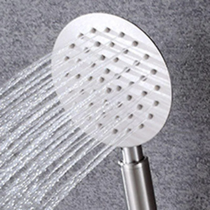 Contemporary Shower Combo Handheld Shower Head Stainless Steel Wall-Mount Shower Head -Bathlova