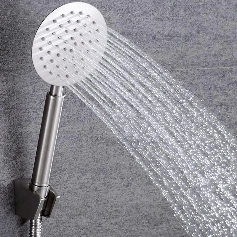 Contemporary Shower Combo Handheld Shower Head Stainless Steel Wall-Mount Shower Head -Bathlova