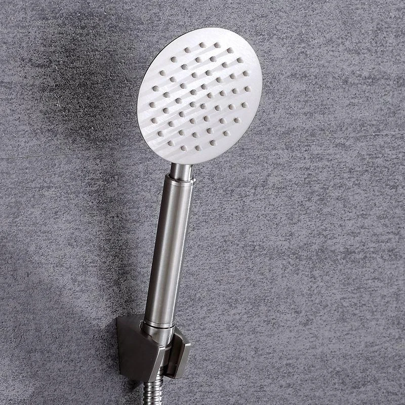 Contemporary Shower Combo Handheld Shower Head Stainless Steel Wall-Mount Shower Head -Bathlova