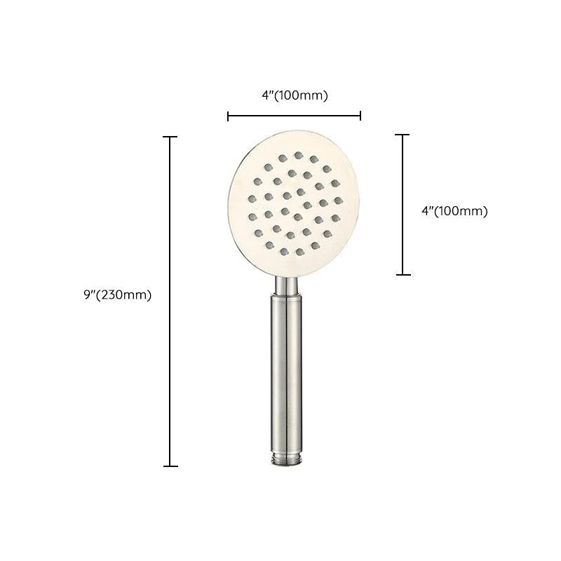 Contemporary Shower Combo Handheld Shower Head Stainless Steel Wall-Mount Shower Head -Bathlova