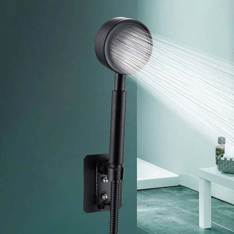 Contemporary Shower Combo Handheld Shower Head with Round Shape -Bathlova