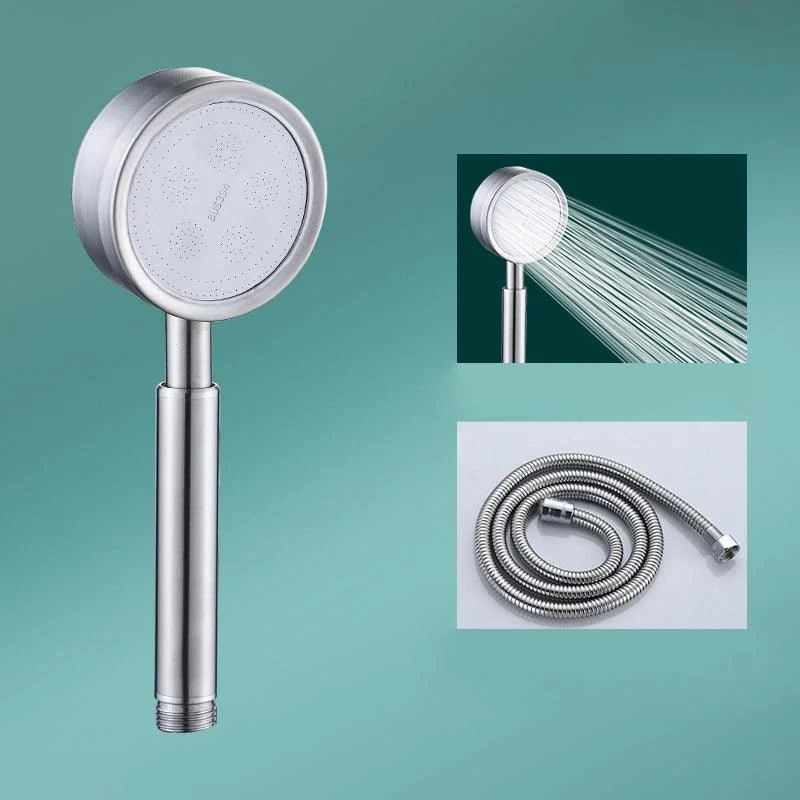 Contemporary Shower Combo Handheld Shower Head with Round Shape -Bathlova