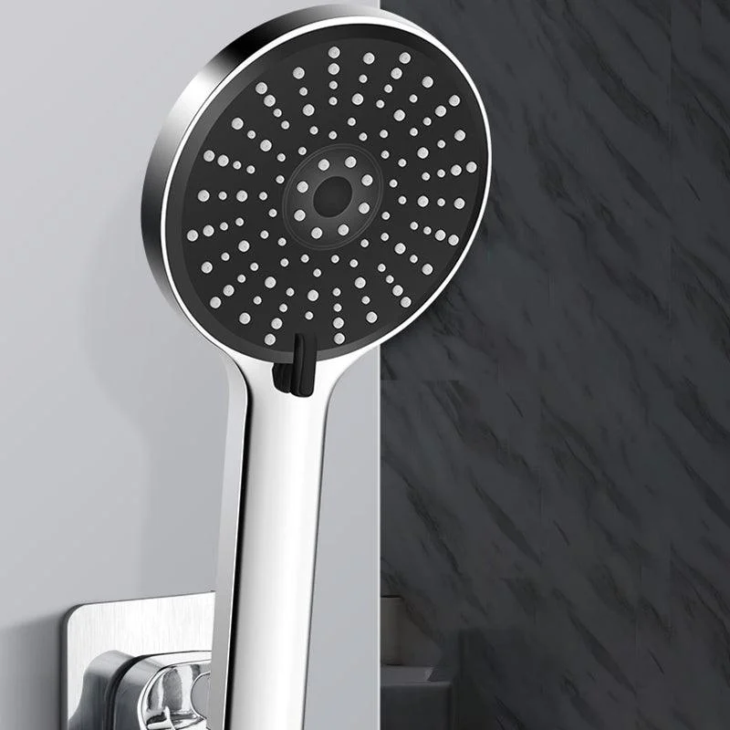 Contemporary Shower Head 5 Setting Adjustable Spray Pattern Handheld Shower Head -Bathlova