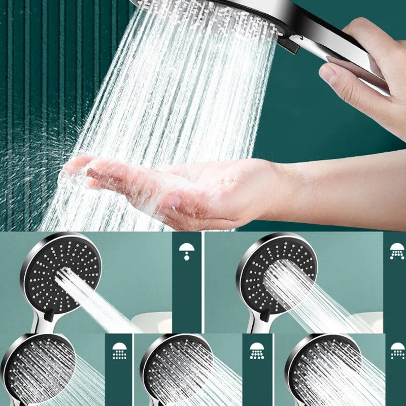 Contemporary Shower Head 5 Setting Adjustable Spray Pattern Handheld Shower Head -Bathlova