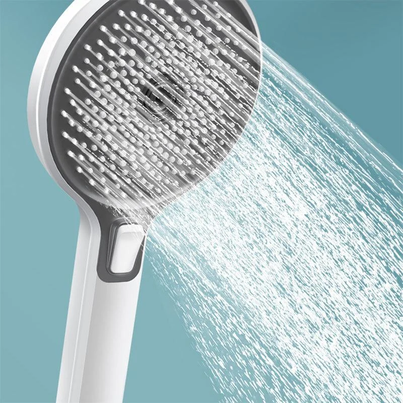 Contemporary Shower Head Color Block Square and Round Handheld Shower Head -Bathlova