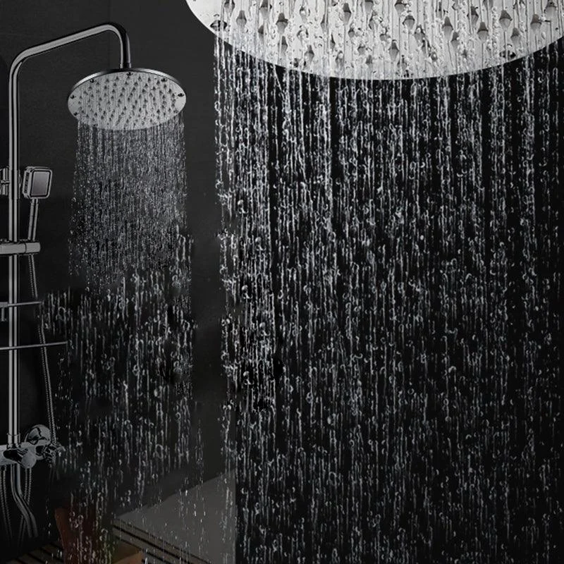 Contemporary Shower Head Combo Dual Shower Head Stainless Steel Wall-Mount Shower Head -Bathlova