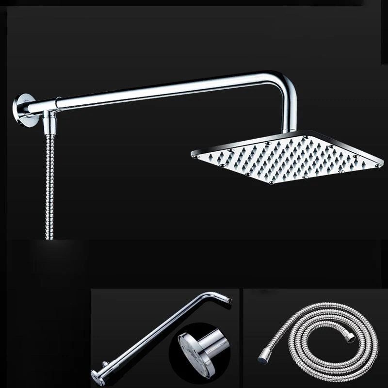 Contemporary Shower Head Combo Dual Shower Head Stainless Steel Wall-Mount Shower Head -Bathlova