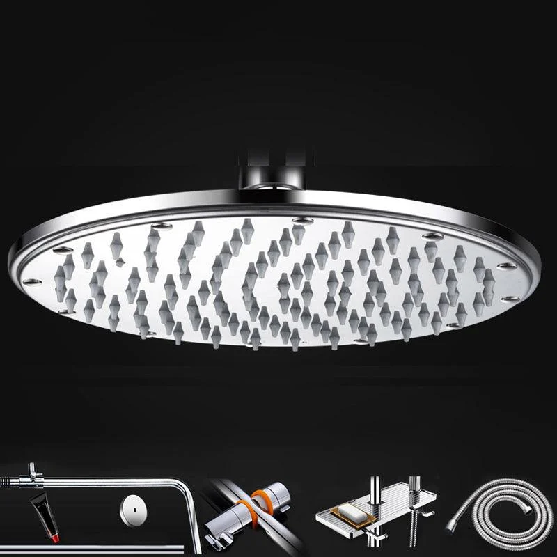 Contemporary Shower Head Combo Dual Shower Head Stainless Steel Wall-Mount Shower Head -Bathlova