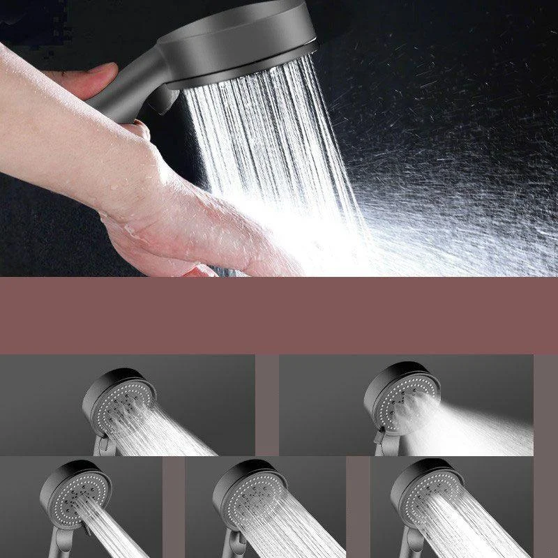 Contemporary Shower Head Combo Handheld Shower Head Plastic Wall-Mount Round Shower Combo -Bathlova