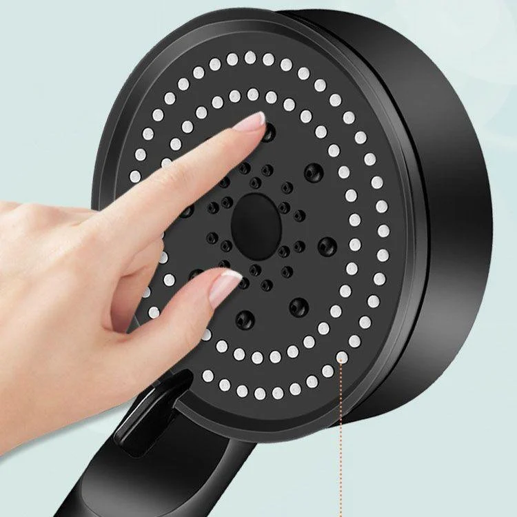 Contemporary Shower Head Combo Handheld Shower Head Plastic Wall-Mount Round Shower Combo -Bathlova