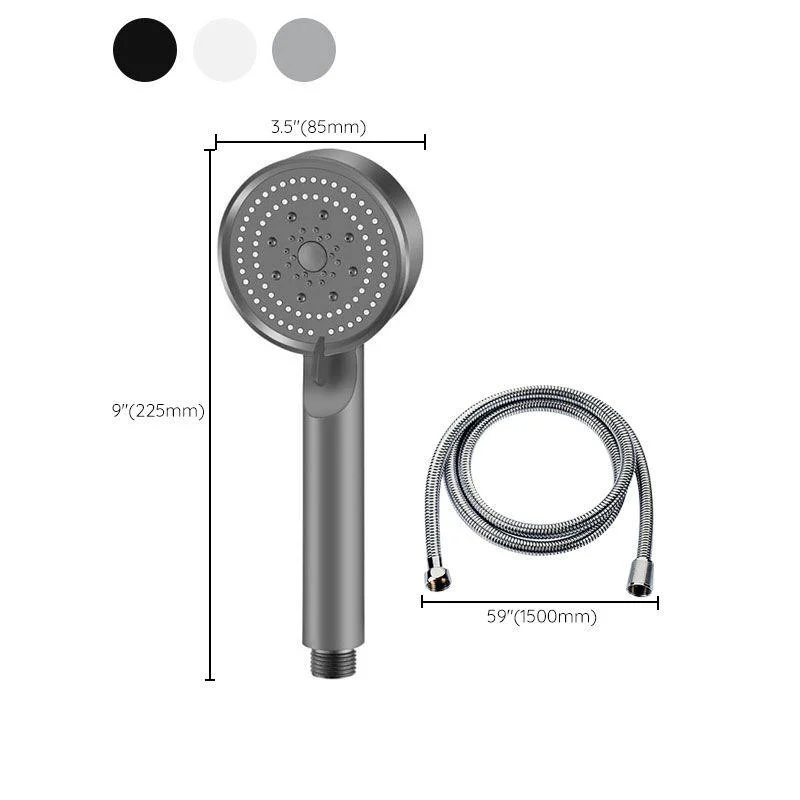 Contemporary Shower Head Combo Handheld Shower Head Plastic Wall-Mount Round Shower Combo -Bathlova