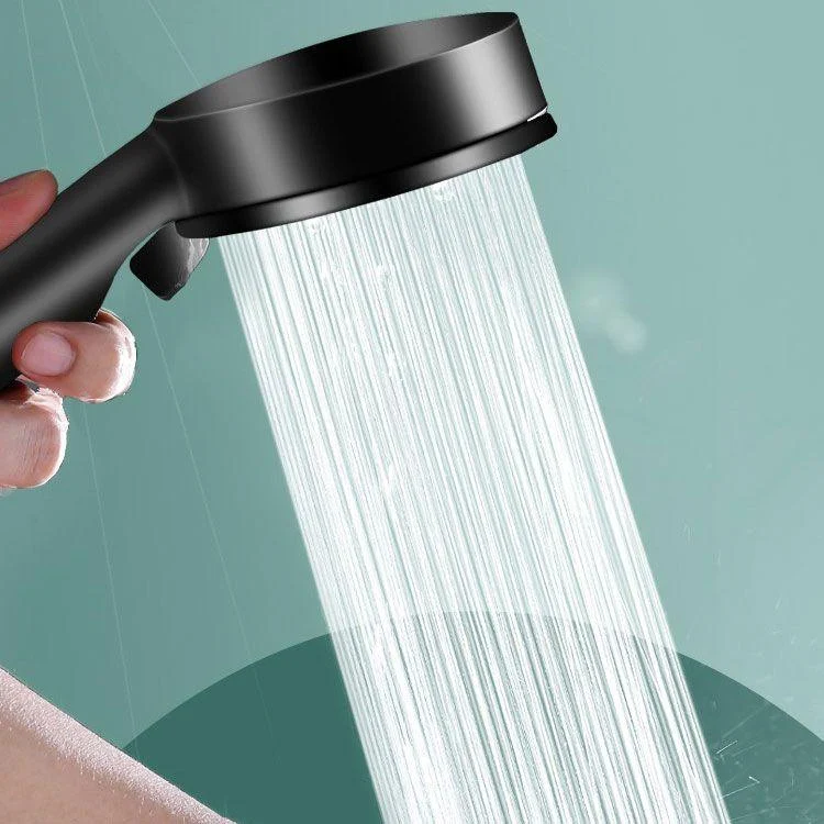 Contemporary Shower Head Combo Handheld Shower Head Plastic Wall-Mount Round Shower Combo -Bathlova