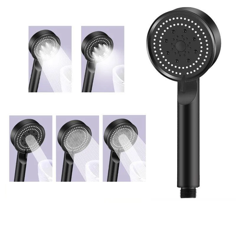 Contemporary Shower Head Combo Handheld Shower Head Plastic Wall-Mount Round Shower Combo -Bathlova