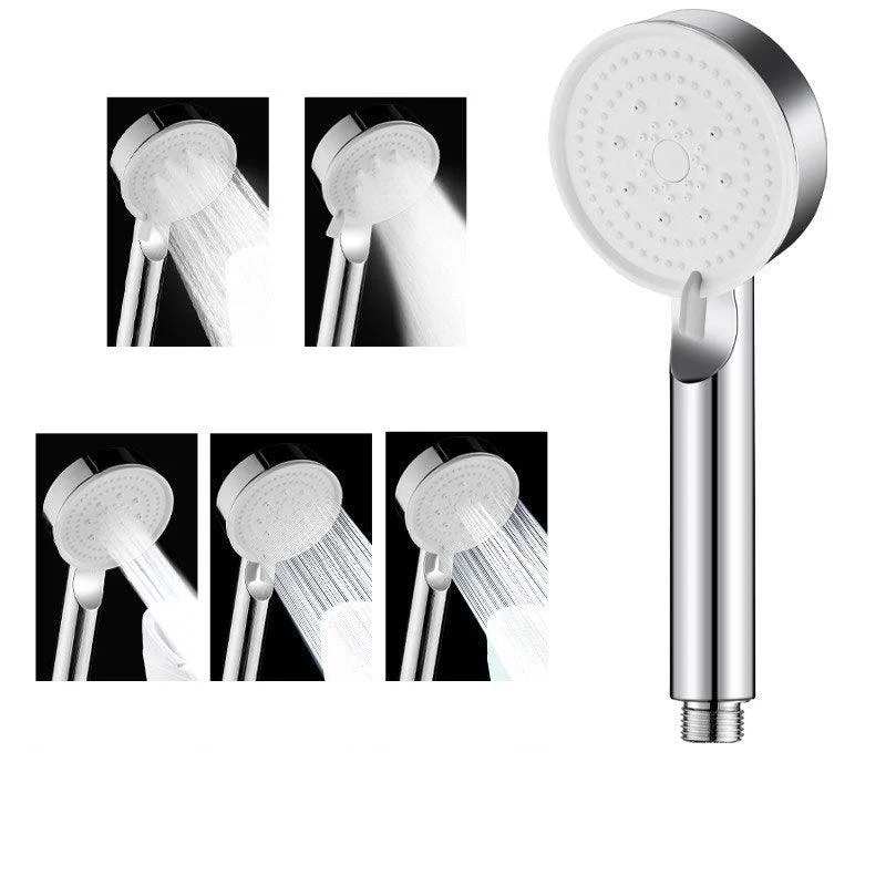 Contemporary Shower Head Combo Handheld Shower Head Plastic Wall-Mount Round Shower Combo -Bathlova