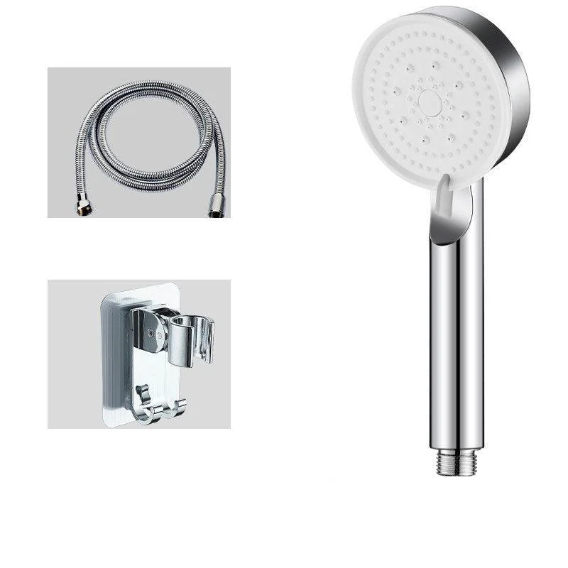 Contemporary Shower Head Combo Handheld Shower Head Plastic Wall-Mount Round Shower Combo -Bathlova