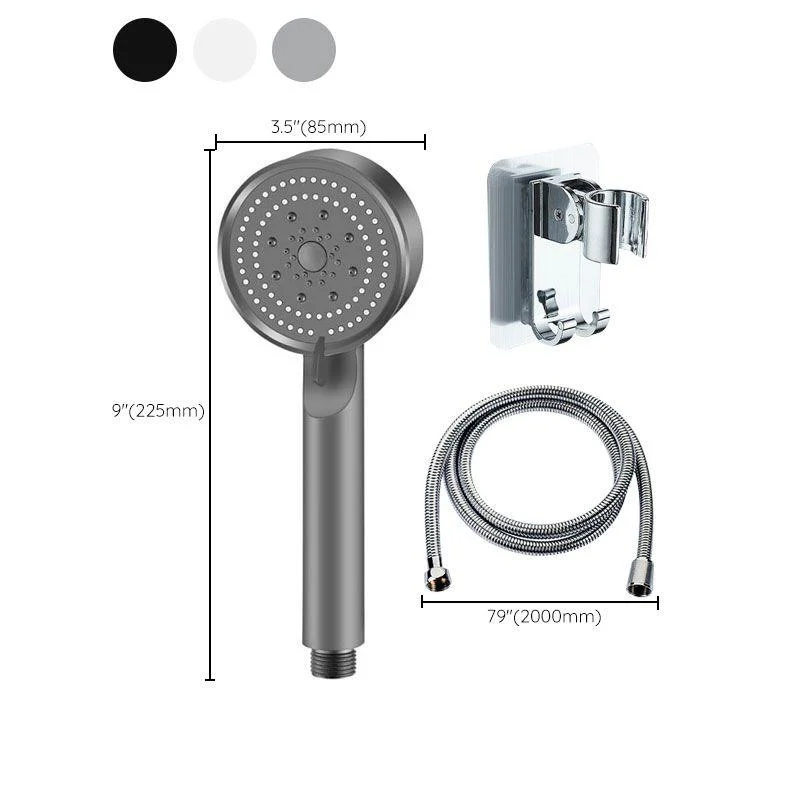 Contemporary Shower Head Combo Handheld Shower Head Plastic Wall-Mount Round Shower Combo -Bathlova