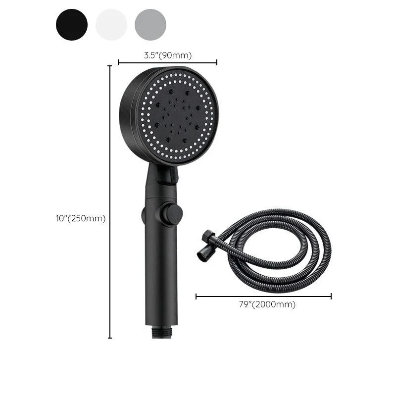 Contemporary Shower Head Combo Handheld Shower Head Plastic Wall-Mount Round Shower Head -Bathlova