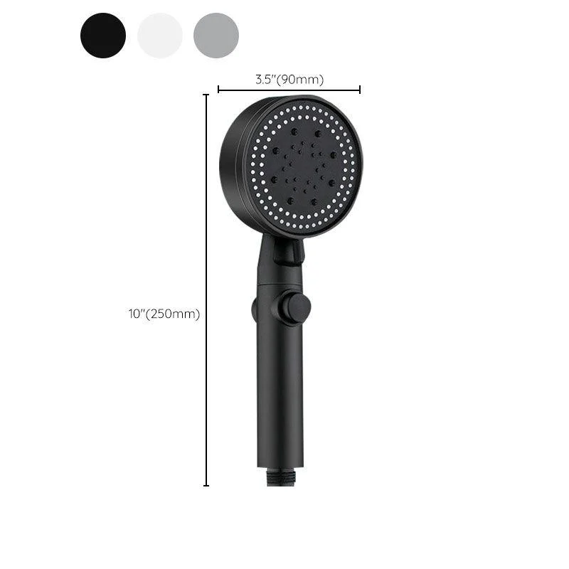 Contemporary Shower Head Combo Handheld Shower Head Plastic Wall-Mount Round Shower Head -Bathlova