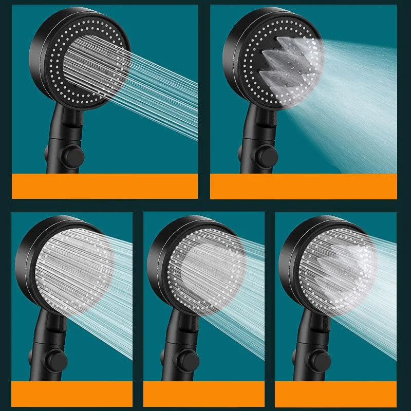 Contemporary Shower Head Combo Handheld Shower Head Plastic Wall-Mount Round Shower Head -Bathlova