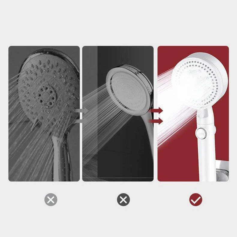 Contemporary Shower Head Combo Handheld Shower Head Plastic Wall-Mount Shower Combo -Bathlova