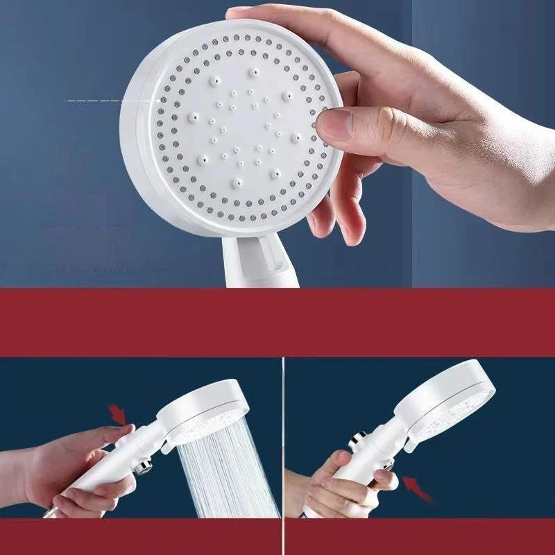 Contemporary Shower Head Combo Handheld Shower Head Plastic Wall-Mount Shower Combo -Bathlova