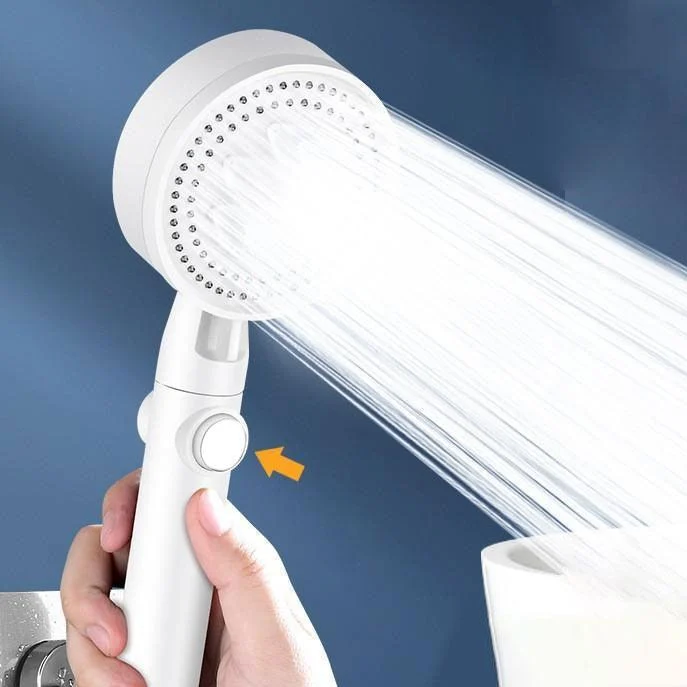 Contemporary Shower Head Combo Handheld Shower Head Plastic Wall-Mount Shower Combo -Bathlova