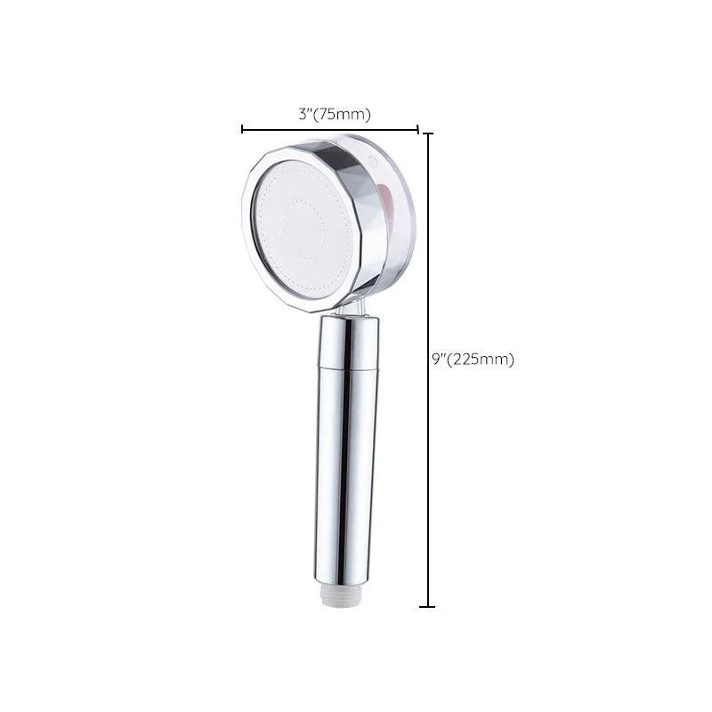 Contemporary Shower Head Combo Handheld Shower Head Plastic Wall-Mount Silver Shower Head -Bathlova