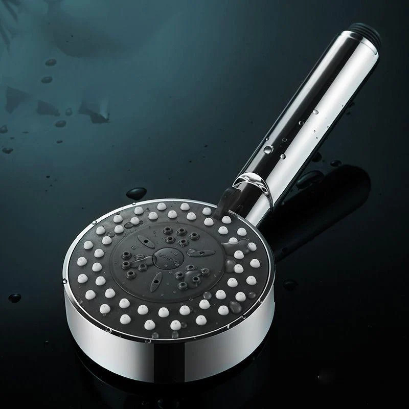 Contemporary Shower Head Combo Metal Round Handheld Shower Head -Bathlova