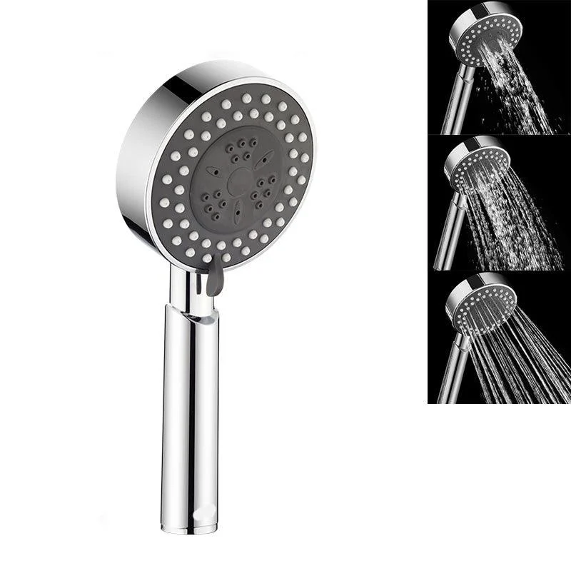 Contemporary Shower Head Combo Metal Round Handheld Shower Head -Bathlova