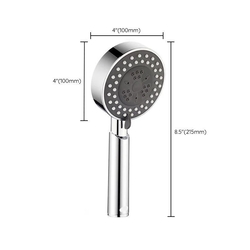 Contemporary Shower Head Combo Metal Round Handheld Shower Head -Bathlova