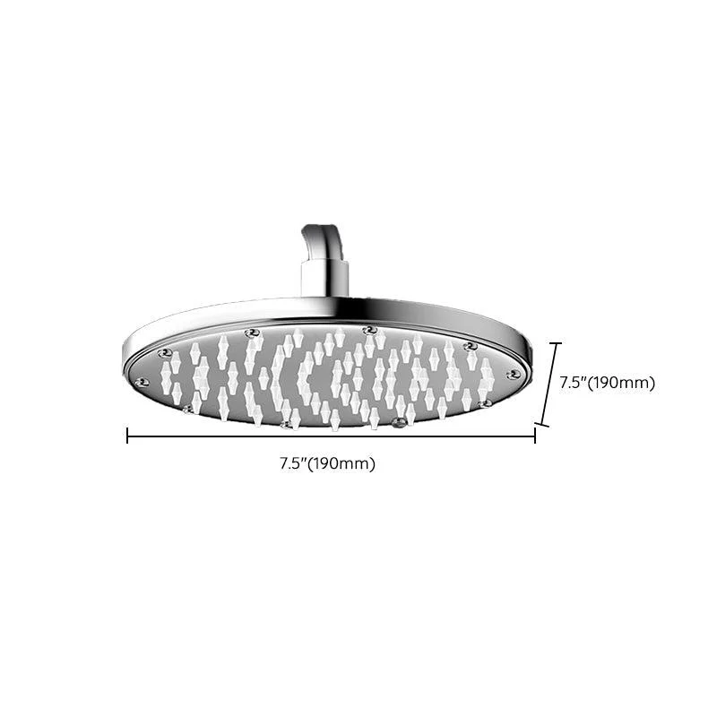 Contemporary Shower Head Combo Polished Stainless Steel Ceiling Mounted Shower Head -Bathlova