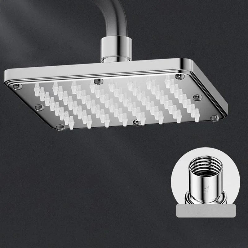 Contemporary Shower Head Combo Polished Stainless Steel Ceiling Mounted Shower Head -Bathlova