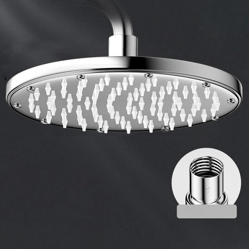 Contemporary Shower Head Combo Polished Stainless Steel Ceiling Mounted Shower Head -Bathlova