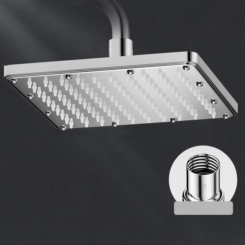 Contemporary Shower Head Combo Polished Stainless Steel Ceiling Mounted Shower Head -Bathlova