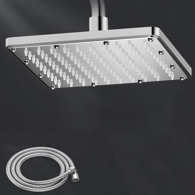 Contemporary Shower Head Combo Polished Stainless Steel Ceiling Mounted Shower Head -Bathlova