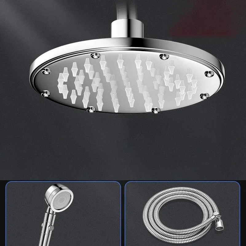 Contemporary Shower Head Combo Polished Stainless Steel Ceiling Mounted Shower Head -Bathlova