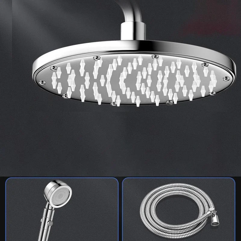 Contemporary Shower Head Combo Polished Stainless Steel Ceiling Mounted Shower Head -Bathlova