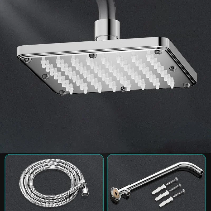 Contemporary Shower Head Combo Polished Stainless Steel Ceiling Mounted Shower Head -Bathlova