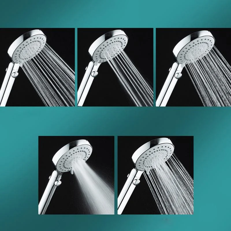 Contemporary Shower Head Combo Rain Fall Chrome Wall-Mount Shower Head -Bathlova