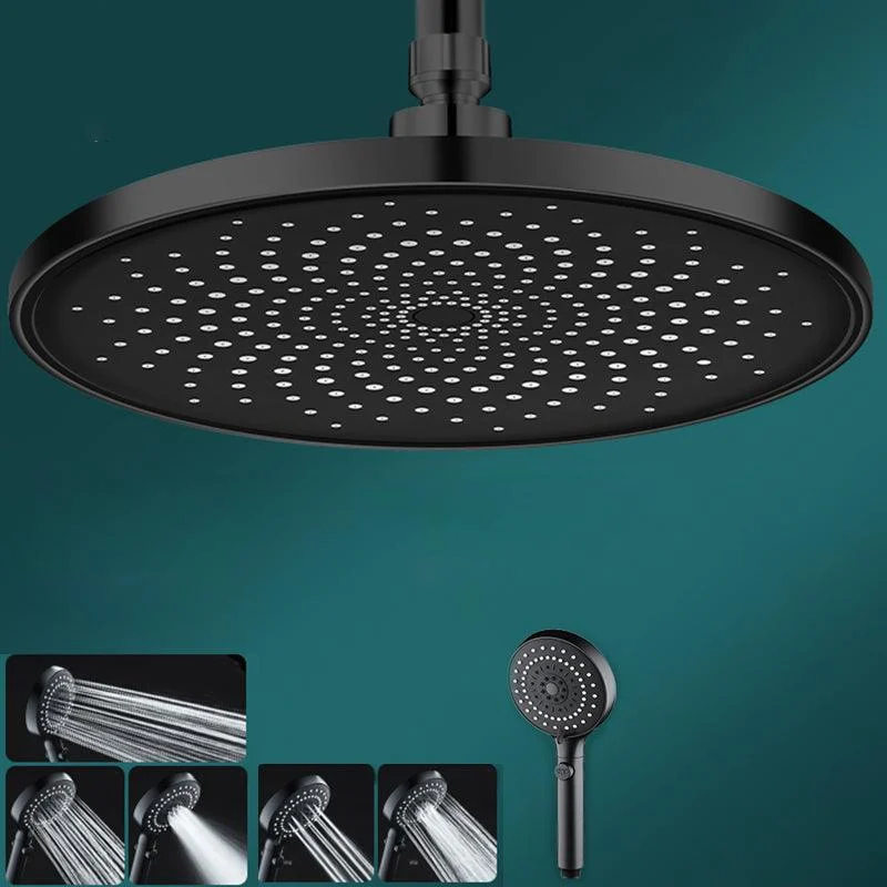 Contemporary Shower Head Combo Rain Fall Chrome Wall-Mount Shower Head -Bathlova