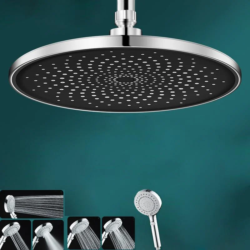 Contemporary Shower Head Combo Rain Fall Chrome Wall-Mount Shower Head -Bathlova