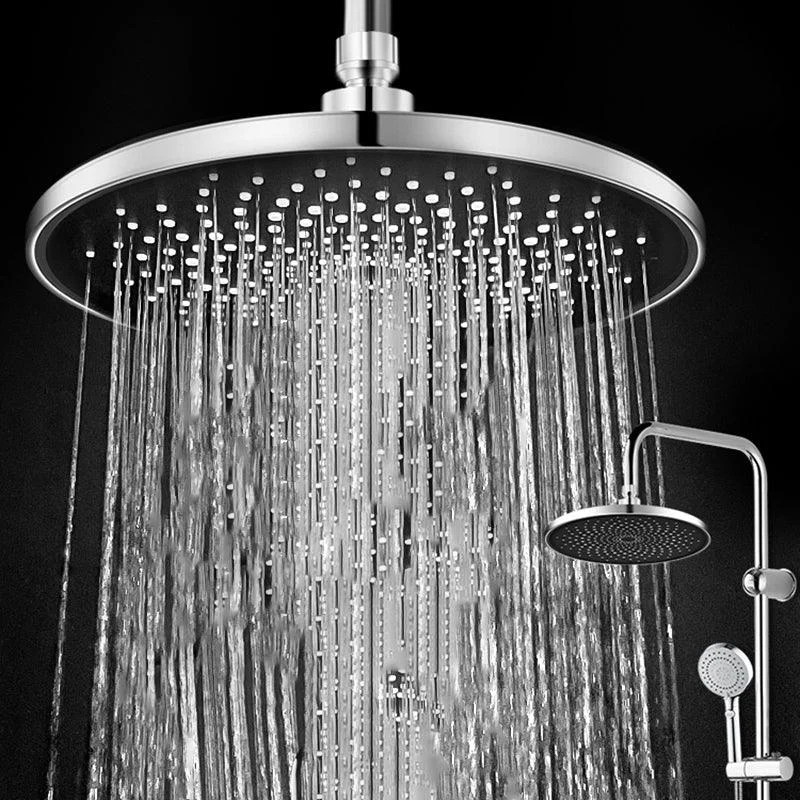 Contemporary Shower Head Combo Rain Fall Chrome Wall-Mount Shower Head -Bathlova