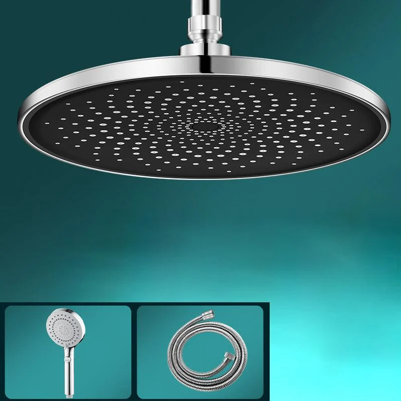 Contemporary Shower Head Combo Rain Fall Chrome Wall-Mount Shower Head -Bathlova